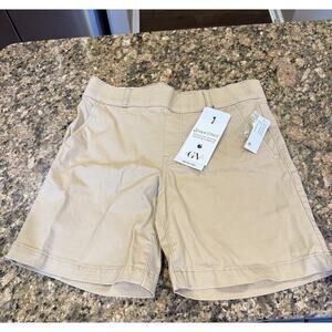 Gloria Vanderbilt Shape Effect Shorts Women 4 Beige High Rise Pull On NEW